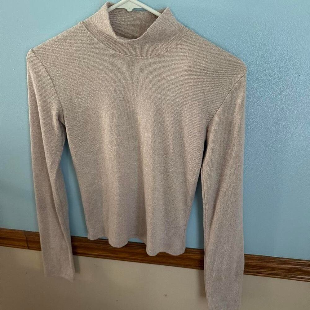 Zara tan turtleneck sweater size